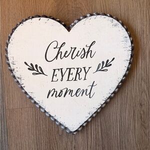 Heart Shaped Wall Decor with Inspirational Quote